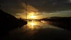 Sunrise over the Kanawha River in Winfield