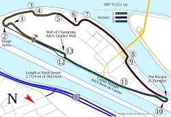 Layout of the Circuit Gilles Villeneuve, Canada