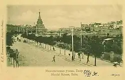 چشم‌انداز کلیسا از خیابان «نیکولایفسکی» در سال ۱۹۰۱