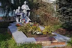Mass grave of Soviet soldiers in Vakhrusheve