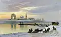 گذر از رود آنگارا در ایرکوتسک (۱۸۸۶)