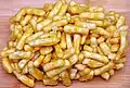 Chakchak (also chak chak, chak-chak) – fried dough usually mixed with honey or syrup, or sometimes with condensed milk