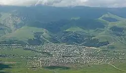 نمای روستای از کوه آمپاسار