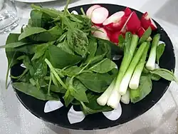 ریحان، پیازچه و تربچه