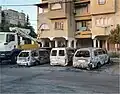 خودروهای سوخته، صبح روز بعد از شورش‌ها