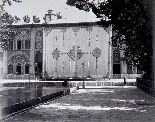 ایوان دارالحکومه تخت مرمر تهران. مرکز اسناد تصویری کاخ گلستان آلبوم ۲۶۳ تصویر ۲۷