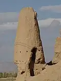 این عکس مربوط بقایایی از یک برج دیده بانی در ضلع جنوب غربی ارگ شهر بلقیس می‌باشد.