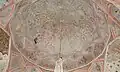 نمایی از زیر گنبد بقعه