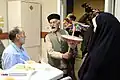 مراسم تکم گردانی در بیمارستان امام خمینی اردبیل