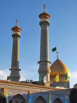 نمایی از بارگاه و حرم شاه عبدالعظیم