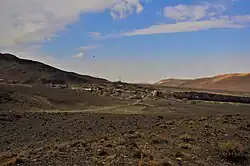 منظره روستای جزه از روی تپه پنجه گار