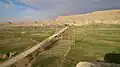 نمایی از روستای مسجدین(مسجد سفلی) از بالای تپه‌ی تاریخی