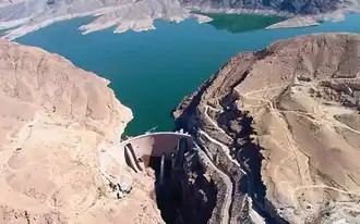 سد جیرفت و مخزن آن