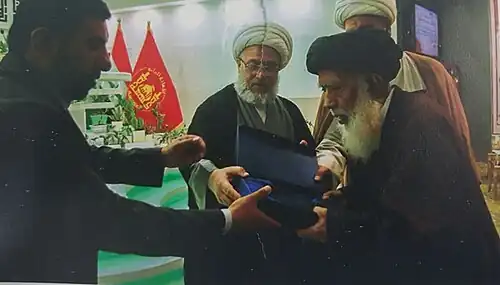 تجلیل از مقام علمی سید طیب جزایری - آستان قدس حسینی