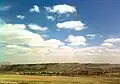 نمایی از روستای مسجدین از ضلع غربی