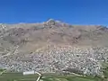 نمای فریدون‌شهر از تپهٔ تاتاشْویلی در فصل بهار