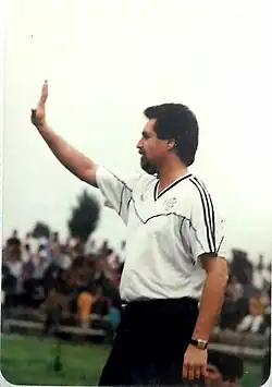 A men's association football player (مسعود تابش)