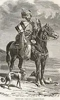 نقاشی یک شکارچی نجیب زاده کرد سال۱۸۶۲