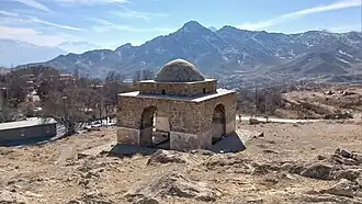 نمای عمومی چهارطاقی نیاسر - مربوط به دورۀ ساسانی