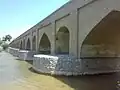 نمای غربی پل از کنارهٔ جنوبی زاینده رود