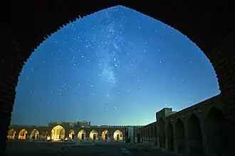کاروانسرای دیر گچین بر جای مانده از دوره ساسانی