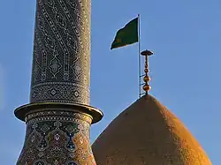 گنبد و مناره در حرم شاه عبدالعظیم