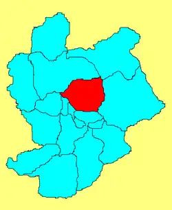موقعیت شهرستان چونگلی در نقشه