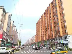 نمایی از خیابان در شهرستان وانگکوی در تابعیت سویهوا