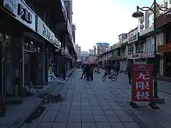 نمایی از خیابانی تجاری در لین‌کوو