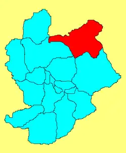 موقعیت شهرستان گویوان در نقشه
