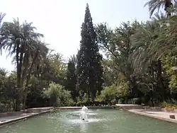 نمای درونی باغ