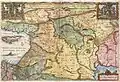 نام خلیج فارس در گوشهٔ نقشهٔ سرزمین‌های مقدس. ۱۶۵۷ م.