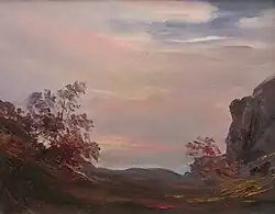 Իրիկնամուտ, կտավ, յուղ.