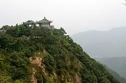 Mount Mogan, near the eponymous town in the western part of Deqing County