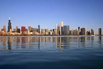 Skyline of the Loop from Lake Michigan
