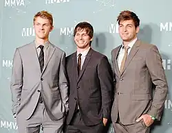 فاستر د پیپل در MuchMusic Video Awards 2011، از چپ با راست: پونتیوس، فاستر و فینک