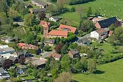 Aerial photo with St. George Church