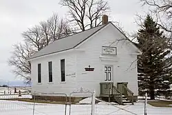 The German Evangelical Salem Church was built in 1870 by German immigrant farmers and is listed on the National Register of Historic Places.