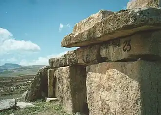 Eles is the site of a large number of خرسنگic میزسنگ