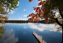 A typical lake scene in Muskoka Lakes