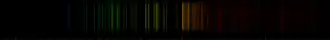 Color lines in a spectral range