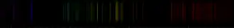 Color lines in a spectral range