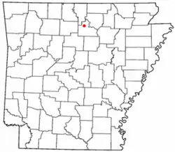 Location of Fifty-Six, Arkansas