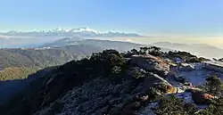 منظره ای از محدوده کامبهاکارنا حاوی کوه. کانگچنجونگا