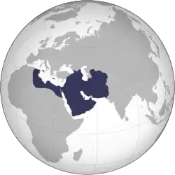 گستره امپراتوری خلافت عباسی