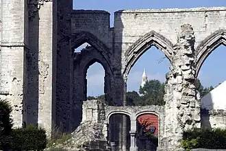 Ruins of the church destroyed during جنگ جهانی اول