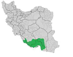 این منطقه شامل استان هرمزگان (به جز بخشی اندکی از آن) و بخشی از استان‌های فارس، بوشهر و کرمان می‌شود.