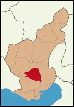 موقعیت ساریچام در نقشه