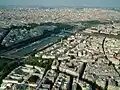 نمایی از رود سن از فراز برج ایفل