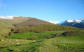 منظره بهاری ییلاق ایل بسطاملو
